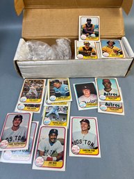 1/2 Box Of 1981 Fleer MLB Cards.