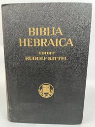 Biblia Hebraica Hebrew Bible.