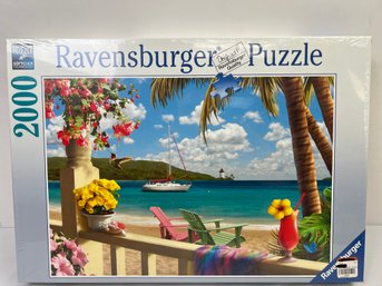 Ravensburger 2000 Piece Jigsaw Puzzle. Tropical Beach Scene