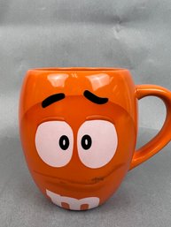 Orange M&m Coffee Cup Porcelain.