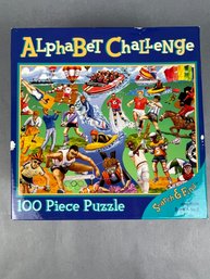 Ceaco Alphabet Challenge 100 Piece Jigsaw Puzzle.