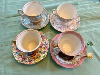 Lot Of Four Cup And Saucers