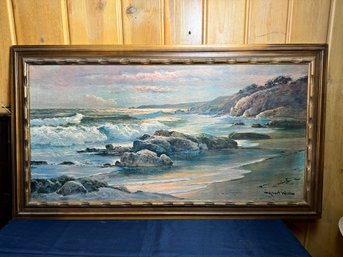 Robert Wood Large Print Of Seascape -Local Pick Up Only