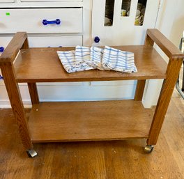 Tea Trolley With 4 Kitchen Towels