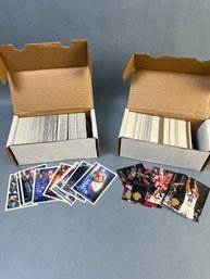 2 Boxes Oh NBA Cards Mostly 1995 Fleer And 1995 Upper Deck.