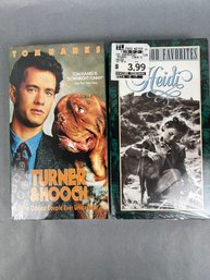 Heidi & Turner And Hooch VHS.