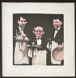 Signed Charles Bragg Manny Moe & Jacques Etching Framed  *Local Pickup Only*