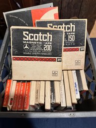 Crate Of Reel To Reel Tapes -Local Pick Up Only