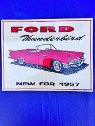 1947 Ford Thunderbird Metal Sign.