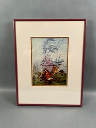 Persian Story Print - Plum Frame (#1)