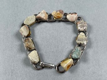 Vintage Polished Rock Bracelet