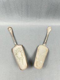 Two Silverplate Antique Pie Servers