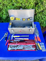 Craftsman Toolbox With Assorted Tools.