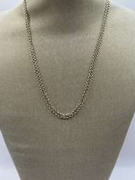 Sterling Silver Thin Double Strand Necklace