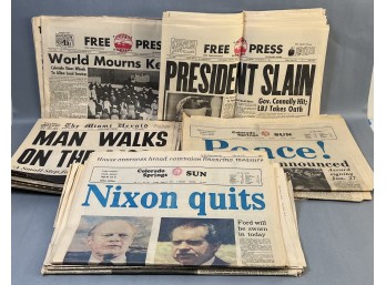 Vintage Newspapers.