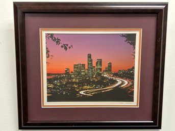 Pencil Signed King Wu City Photograph Framed