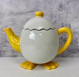 Ganz Teapot With Yellow Feet, Spout And Handle