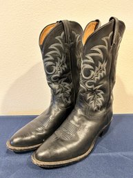 Black Mens Tony Lama Cowboy Boots - 10D, USA