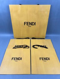 One Large And 4 Small Fendi Bags