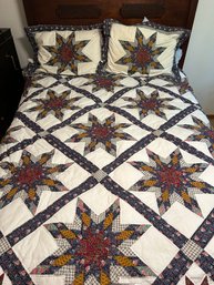 Full Size Quilt With Two Pillows