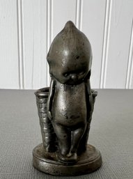 Small Pewter Kewpie Toothpick Or Match Holder - DARCO