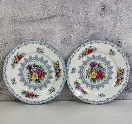 2 Small Shelley Plates. Pattern Crochet