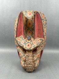 South American Folk Art Carved Mask