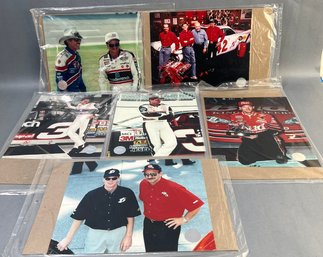 6 Original Racing Reflections 8x10 Photos Of Richard Petty And Dale Earnhardt With Friends. Set 1