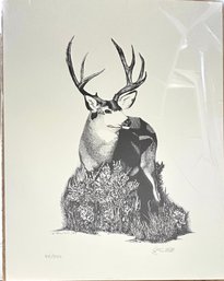 Vintage Signed Trolitsch Black And White Etching Artwork  *Local Pickup Only*