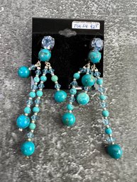 Thelma Paris Turquoise Dangle Earrings