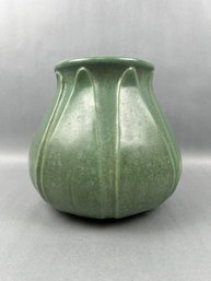 Ceramic Petal Vase Green