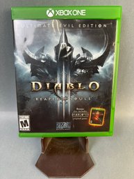 X Box One Diablo Reaper Of Souls Game.