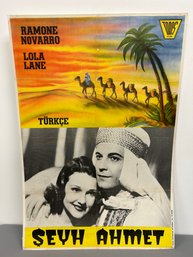 Vintage Seyh Ahmet Tobos Film Istanbul Poster *local Pick Up Only*