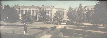 Vintage Lloyd Garrison Linkletter UW Campus Photograph Framed