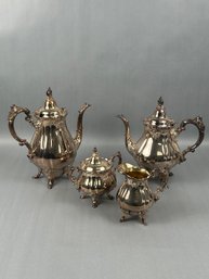 Vintage Wallace Baroque 4 Piece Tea Set