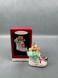 Hallmark Keepsake Ornament - Babys First Christmas -1996