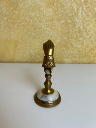 Vintage Brass Hand Letter Holder