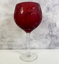 Ruby Red Goblet