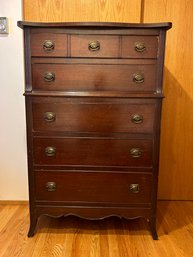 Federal Style 5 Drawer Highboy Dresser