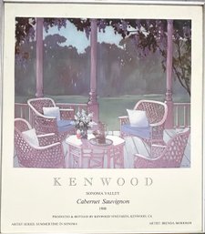 Brenda Morrison Summertime In Sonoma 1980 Cabernet Sauvignon Print Framed