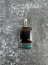 Sterling And Turquoise Pendant