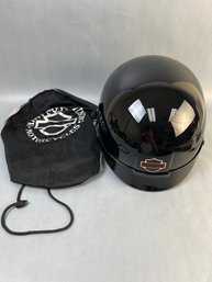 Original Harley Davidson Motorcycle Helmet With Carrying Bag.