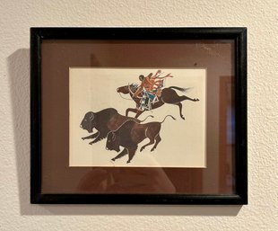 Bison Hunt By Paul Goble - Print