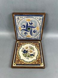 Pair Of Tile Trivets