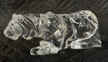 Vintage Glass Baccarat Lion