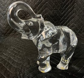 Vintage Glass Baccarat Elephant