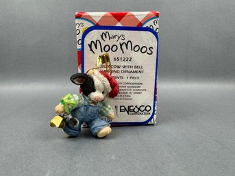 Mary Moo Moos - Boy With Bell Hanging Ornament -1994