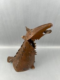 Copper Coyote Figure