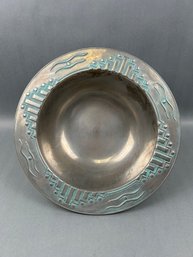 Wilton Armetale Pewter Art Deco Design Bowl