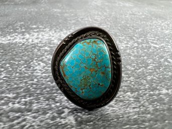 Silver And Turquoise Ring